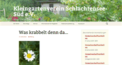 Desktop Screenshot of kgv-schlachtensee-sued.de